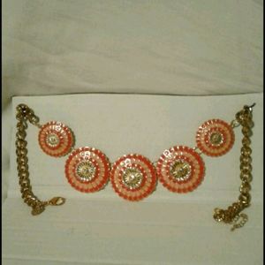 Enameled Flowery Necklace